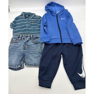 Volcom Infant Boys Striped Button-Up Shirt & Denim Shorts Set Nike Fleece Hoodie